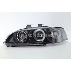 Honda Civic 92-95 Black Projector Headlamp with Ring